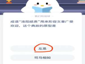 成语洛阳纸贵用来形容文章广受欢迎，这个典故的原型是。