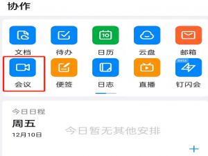 钉钉会议极速模式在什么地方。