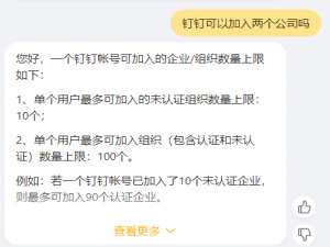 钉钉可以加入两个公司吗 钉钉可以加入两个公司会被发现吗