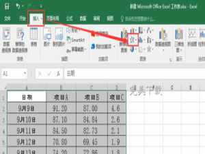 Excel 2016 制图技巧：在折线图中添加坐标轴。