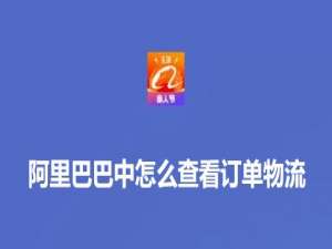 关于阿里巴巴订单物流在哪看。