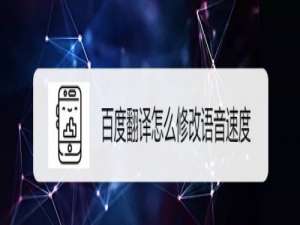 关于百度翻译app如何调整置翻译语速。