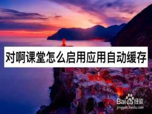 关于对啊课堂应用自动缓存功能在哪打开。
