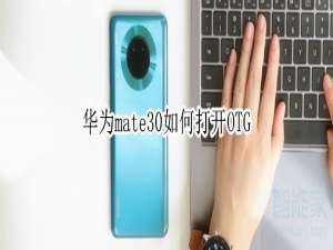 关于华为mate30怎么打开OTG。