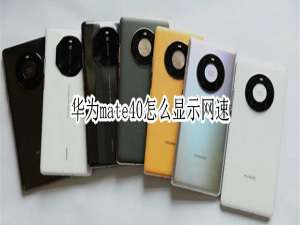 关于华为mate40网速怎么显示。