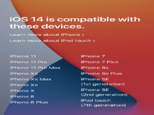 关于ios14适配哪些机型。