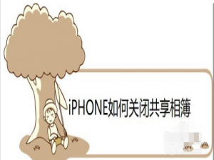 关于iPhone怎么关闭共享相簿功能。