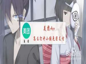 关于美团如何打开小额免密支付。