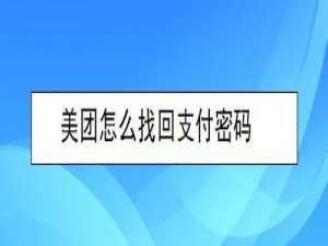 关于美团支付密码忘了怎么办。