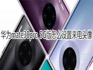 关于mate30pro5G版如何设置来电头像。