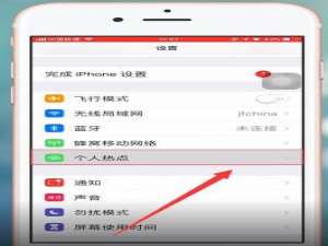 关于苹果ios12打开热点的操作过程。