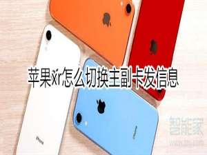 关于苹果xr怎么用副卡发短信。