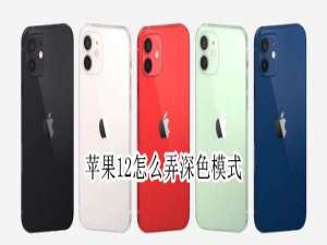 关于苹果12在哪开启深色模式。