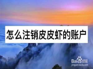 关于如何注销皮皮虾账户。
