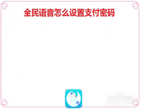 关于全民语音在哪设置支付密码。