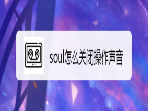 关于soul如何关闭操作声音。