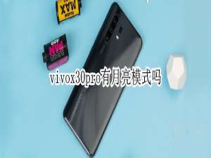 关于vivox30pro支持月亮模式吗。