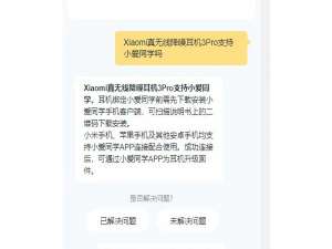 关于小米真无线降噪耳机3pro有小爱同学吗。