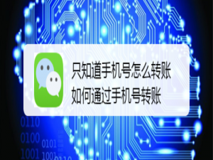 关于怎么通过手机号转账。