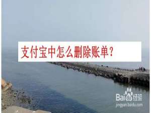 关于支付宝如何删除账单。