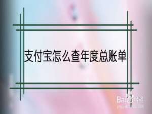 关于支付宝年度总账单在哪里查询。