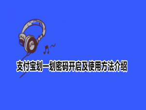 关于支付宝划一划密码开启及使用方法介绍。