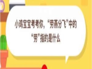 经验分享劳燕分飞中的劳指的是什么。
