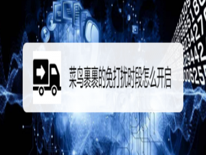 经验分享菜鸟裹裹的免打扰时段如何打开。