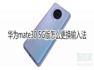 经验分享mate30 5G版怎么更换输入法。