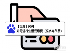 经验分享百度闪付怎么进行生活云缴费。