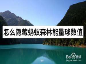 经验分享如何隐藏蚂蚁森林能量球数值。