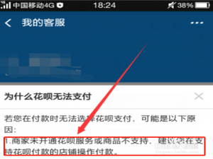 经验分享花呗付款方式不支持当前交易如何解决。