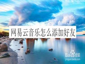 经验分享网易云音乐在哪可以加好友。