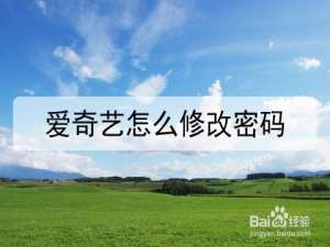 经验分享爱奇艺密码在哪改。