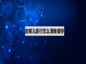 经验分享去哪儿旅行如何清理缓存。