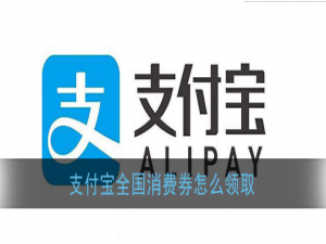 经验分享支付宝全国消费券怎么领。