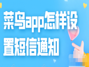 经验分享菜鸟裹裹怎么设置短信取件通知。