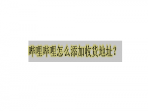 经验分享哔哩哔哩怎么设置默认收货地址。