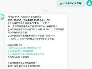 oppoa93s运行内存多大。