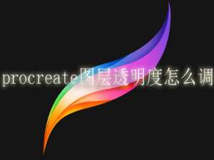 procreate图层透明度怎么调。