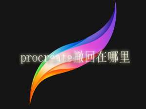procreate撤回在哪里。