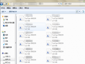 PS字体太少、不够用，自行安装就OK