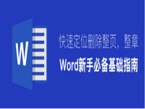 说说6word快速定位删除整页整章。