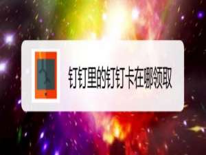 说说6钉钉手机卡怎么领取。