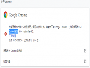说说6谷歌浏览器更新提示0x80040902错误代码怎么办