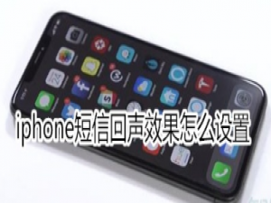 说说6iphone短信回声效果如何设置。