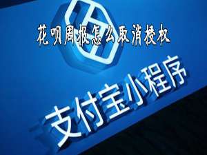 说说6花呗周报怎么取消授权。