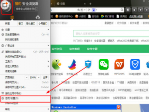 说说6在猎豹浏览器中设置字体的图文教程。