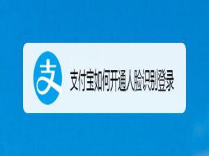 说说6支付宝怎么开通人脸识别登录。