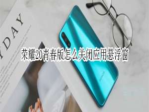说说6荣耀20青春版如何关闭应用悬浮窗。